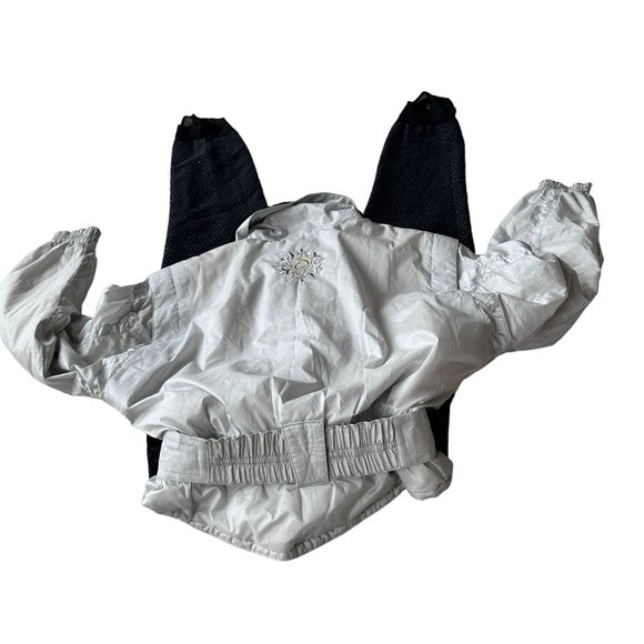 Vintage Obermeyer Ladies Ski Suit Sz 10 Iridescent 1 Piece Stirrups Embr… - Picture 5 of 12